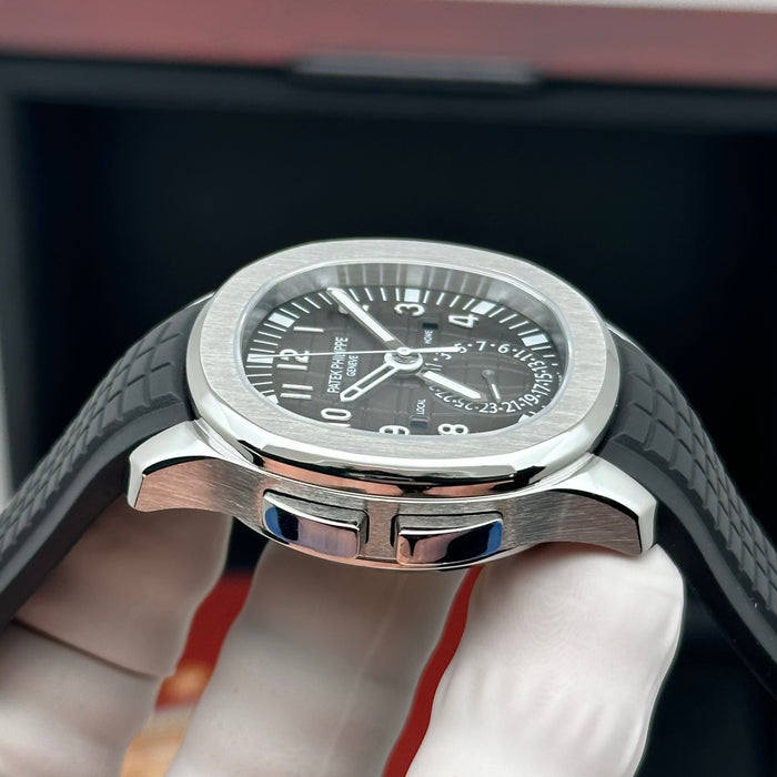 Patek Philippe Aquanaut Travel Time 5164A Black Dial  – Swiss Super Clone