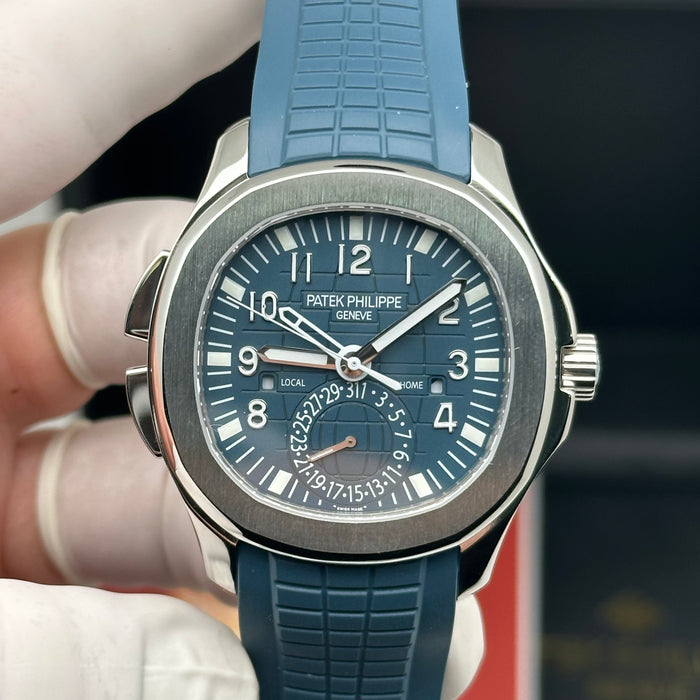 Patek Philippe Aquanaut Travel Time 5164A Blue Dial – Swiss Super Clone