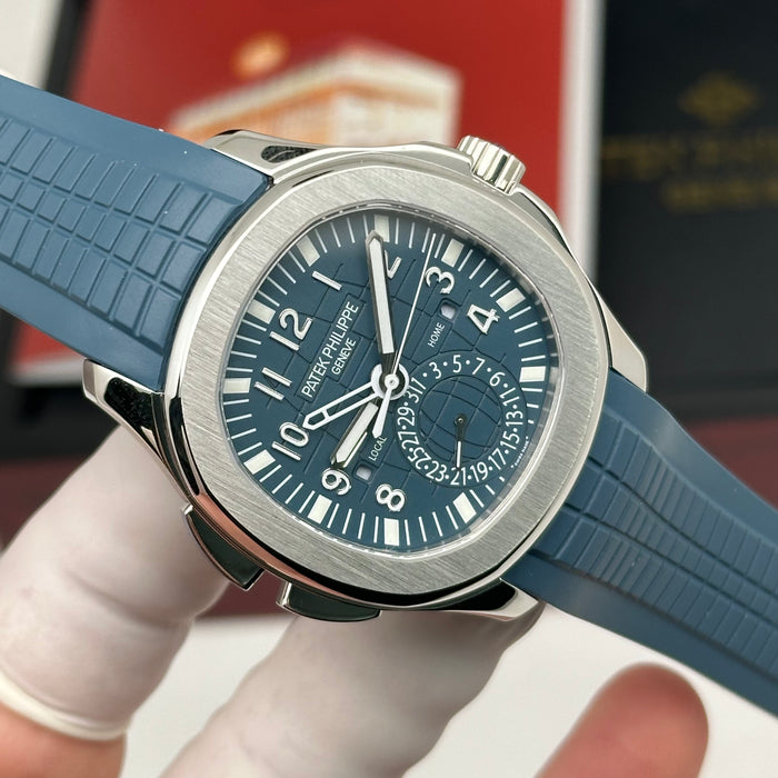 Patek Philippe Aquanaut Travel Time 5164A Blue Dial – Swiss Super Clone