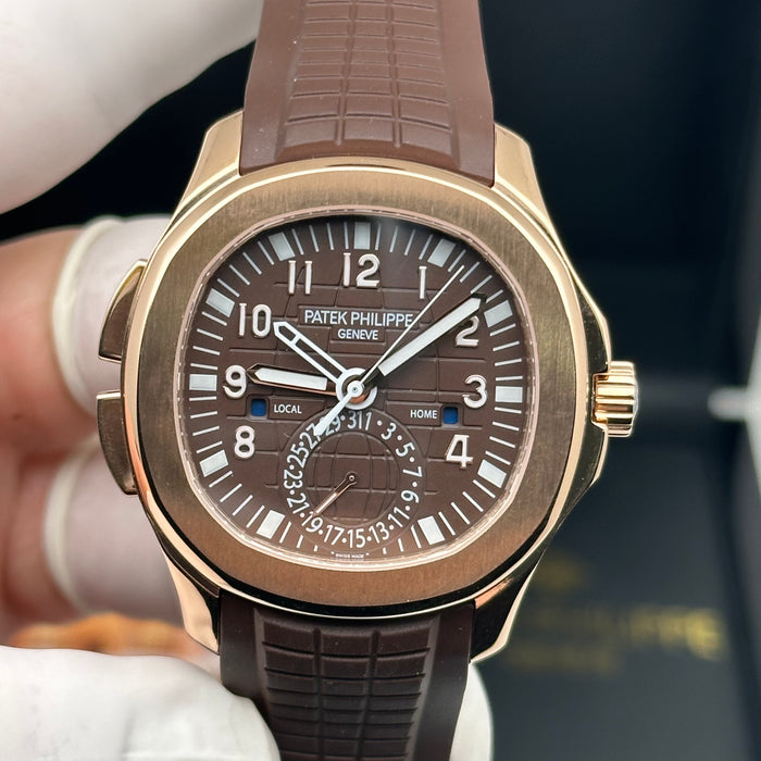 Patek Philippe Aquanaut Travel Time 5164A Brown Dial – Swiss Super Clone