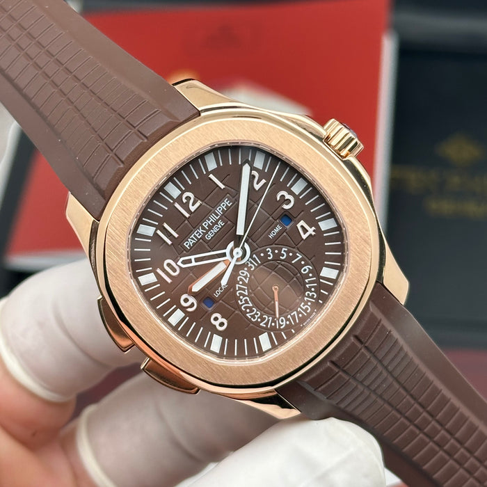 Patek Philippe Aquanaut Travel Time 5164A Brown Dial – Swiss Super Clone