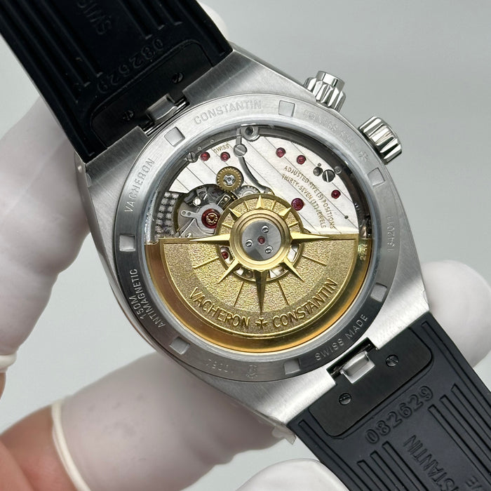 Vacheron Constantin Overseas Dual Time 41MM – Silver Dial – Automatic – Steel on Rubber - Swiss Super Clone