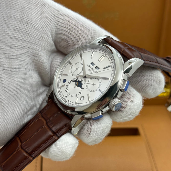 Patek Philippe Perpetual Calendar Chronograph Silver Case Material