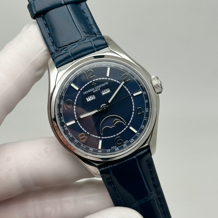 Vacheron Constantin Fiftysix Complete Calendar – Blue Dial – Moonphase - Swiss Super Clone