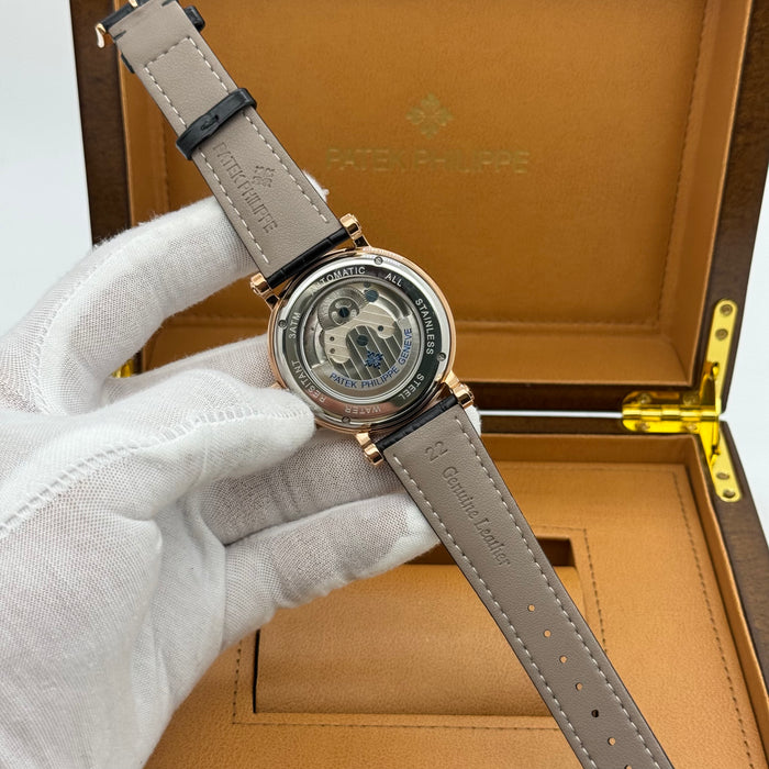 Patek Philippe Complication MoonPhase Tourbillon Dial Black 42MM