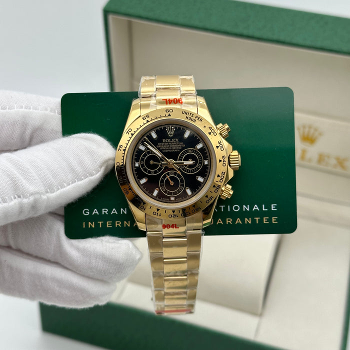 Rolex Daytona Gold Black Dial 40mm