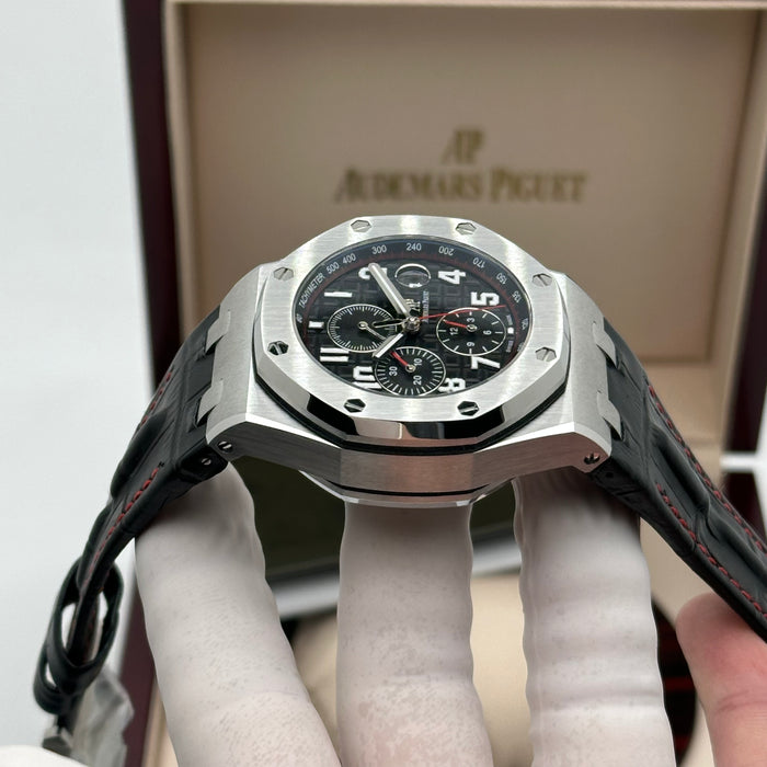 Audemars Piguet Royal Oak Offshore Chronograph 42MM – Black Dial – Leather Strap – Swiss Super Clone