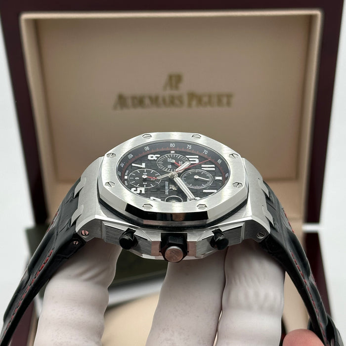 Audemars Piguet Royal Oak Offshore Chronograph 42MM – Black Dial – Leather Strap – Swiss Super Clone