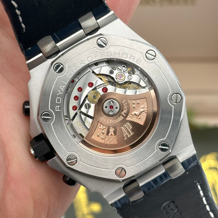 Audemars Piguet Royal Oak Offshore Chronograph – White Dial – Blue Leather Strap – Swiss Super Clone 1:1