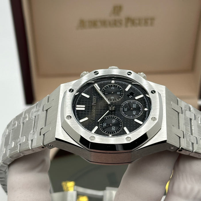 Audemars Piguet Royal Oak Chronograph 42MM – Black Dial – Stainless Steel - Swiss Super Clone