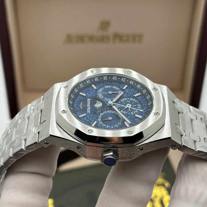 Royal Oak Perpetual Calendar 41MM – Blue Dial – Stainless Steel | Swiss Super Clone 1:1