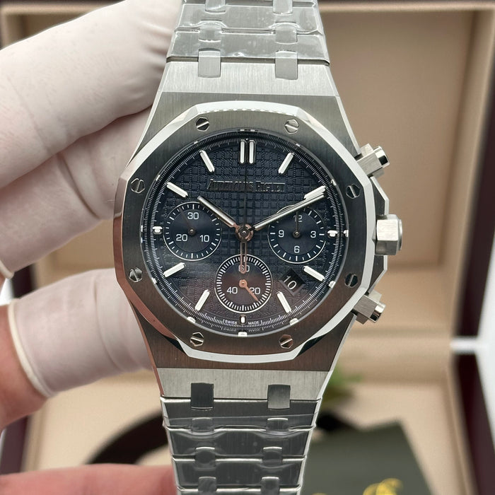 Audemars Piguet Royal Oak Chronograph 42MM – Blue Dial – Stainless Steel - Swiss Super Clone