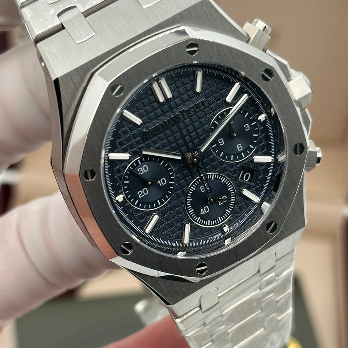 Audemars Piguet Royal Oak Chronograph 42MM – Blue Dial – Stainless Steel - Swiss Super Clone