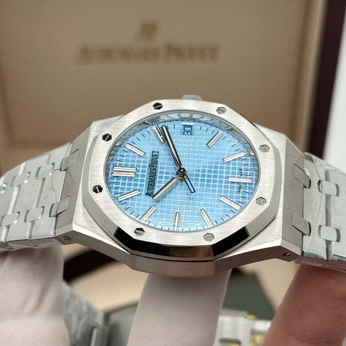 Royal Oak Ice Blue Dial 41MM – Stainless Steel Bracelet | Swiss Super Clone 1:1