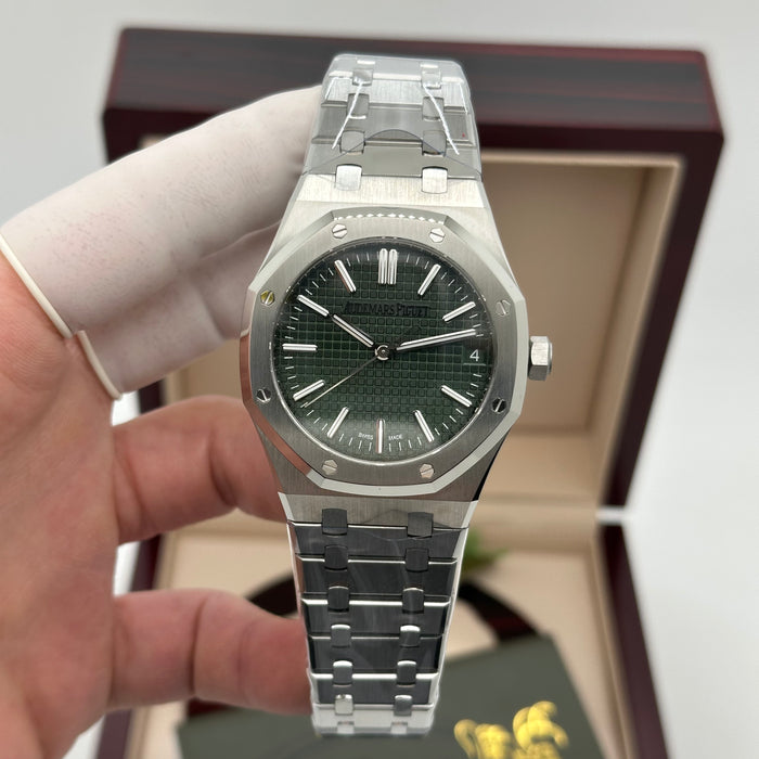 Royal Oak Green Dial Automatic 41MM – Stainless Steel Bracelet | Swiss Super Clone 1:1