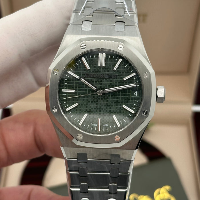 Royal Oak Green Dial Automatic 41MM – Stainless Steel Bracelet | Swiss Super Clone 1:1