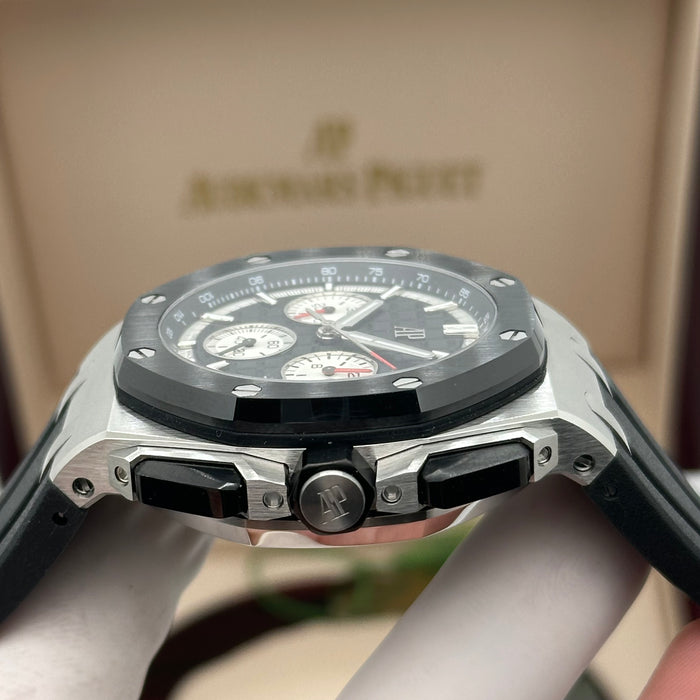 Royal Oak Offshore Chronograph Black Dial 44MM – Steel & Black Bezel | Swiss Super Clone 1:1