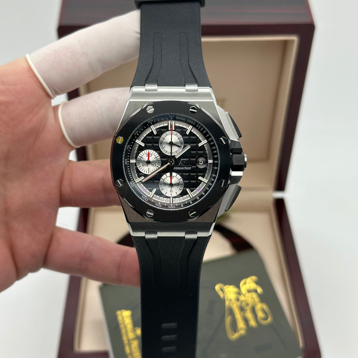 Royal Oak Offshore Chronograph Black Dial – Black Ceramic Bezel | Swiss Super Clone 1:1