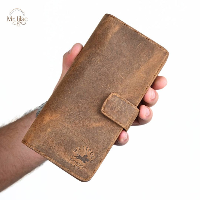 Original West Polo Leather Long Wallet