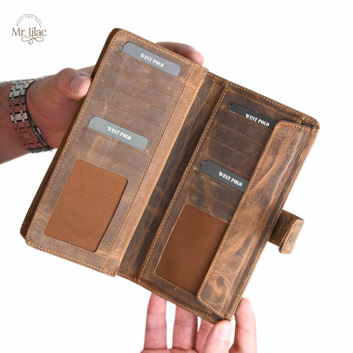 Original West Polo Leather Long Wallet