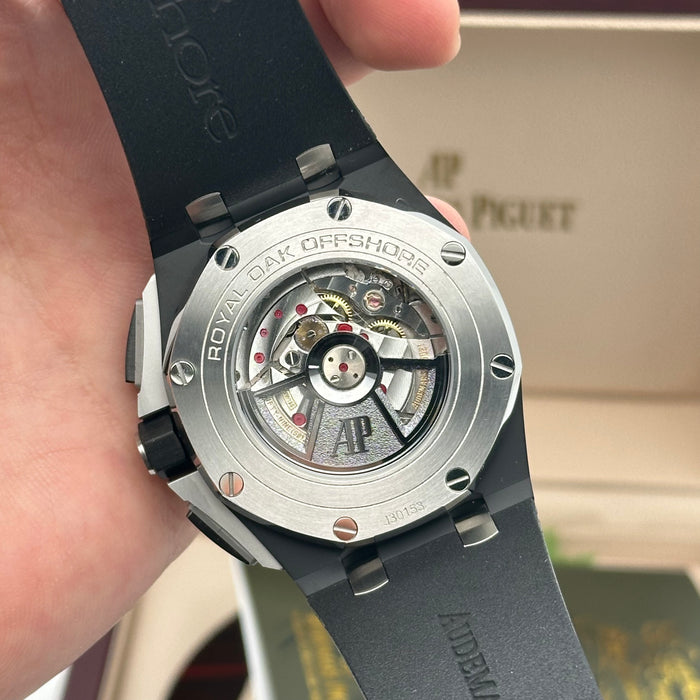 Royal Oak Offshore Chronograph Black Dial Rose Gold Accents 44MM – Black Bezel | Swiss Super Clone 1:1