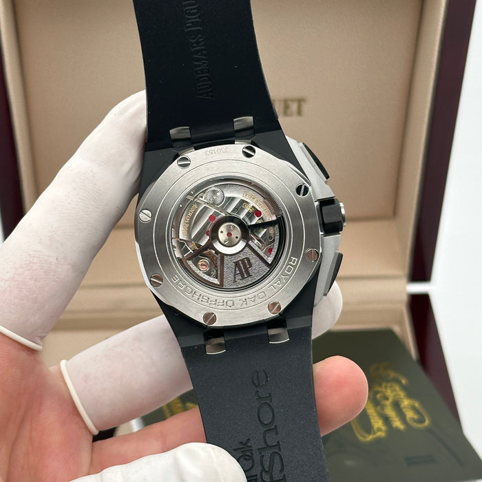 Royal Oak Offshore Chronograph Black Dial Rose Gold Accents 44MM – Black Bezel | Swiss Super Clone 1:1