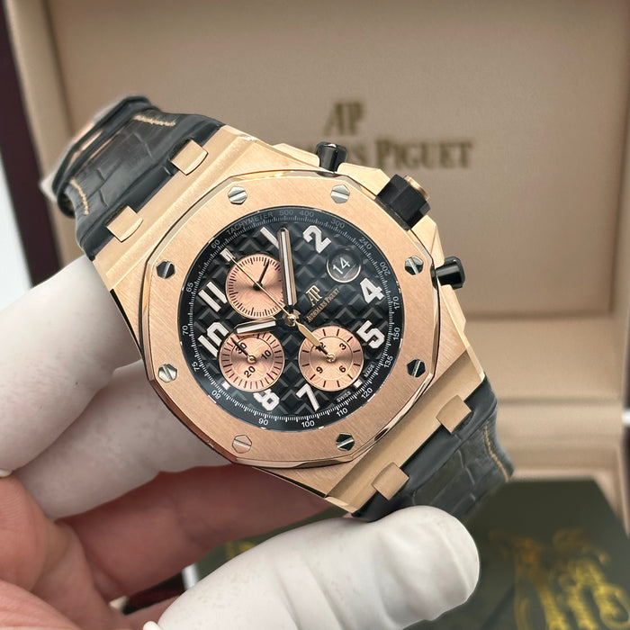 Audemars Piguet Royal Oak Offshore Chronograph – Rose Gold – Black Dial – Swiss Super Clone 1:1