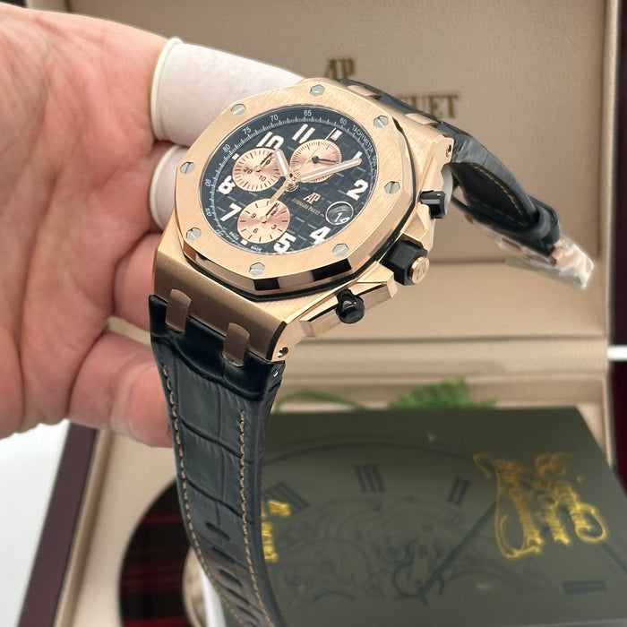 Audemars Piguet Royal Oak Offshore Chronograph – Rose Gold – Black Dial – Swiss Super Clone 1:1