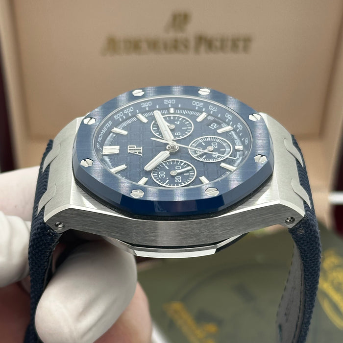 Royal Oak Offshore Chronograph Blue Dial 44MM – Stainless Steel Case | Swiss Super Clone 1:1