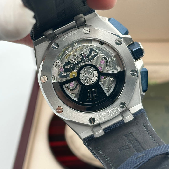 Royal Oak Offshore Chronograph Blue Dial 44MM – Stainless Steel Case | Swiss Super Clone 1:1