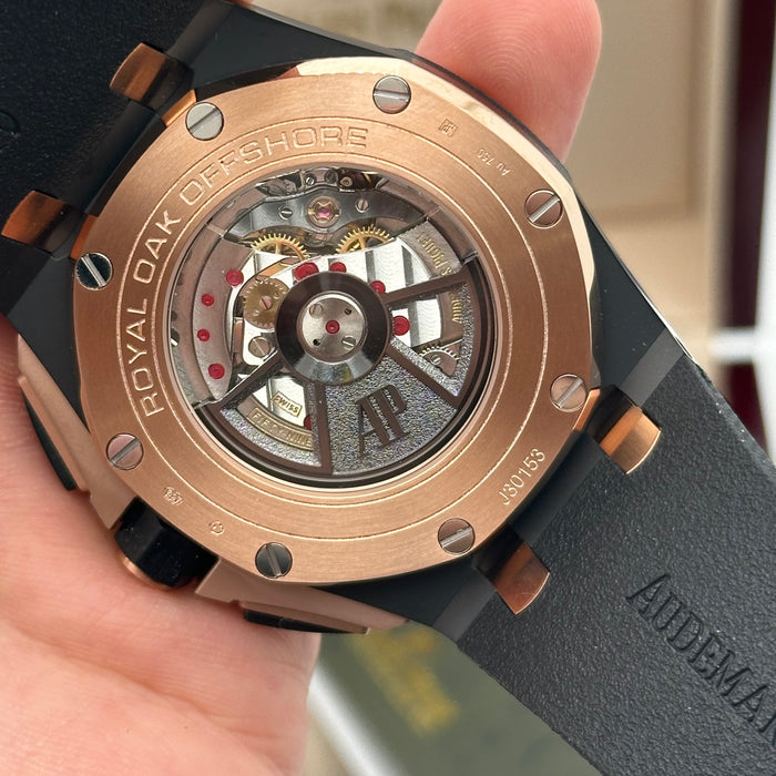 Royal Oak Offshore Chronograph Black Dial 44MM – Rose Gold Case | Swiss Super Clone 1:1