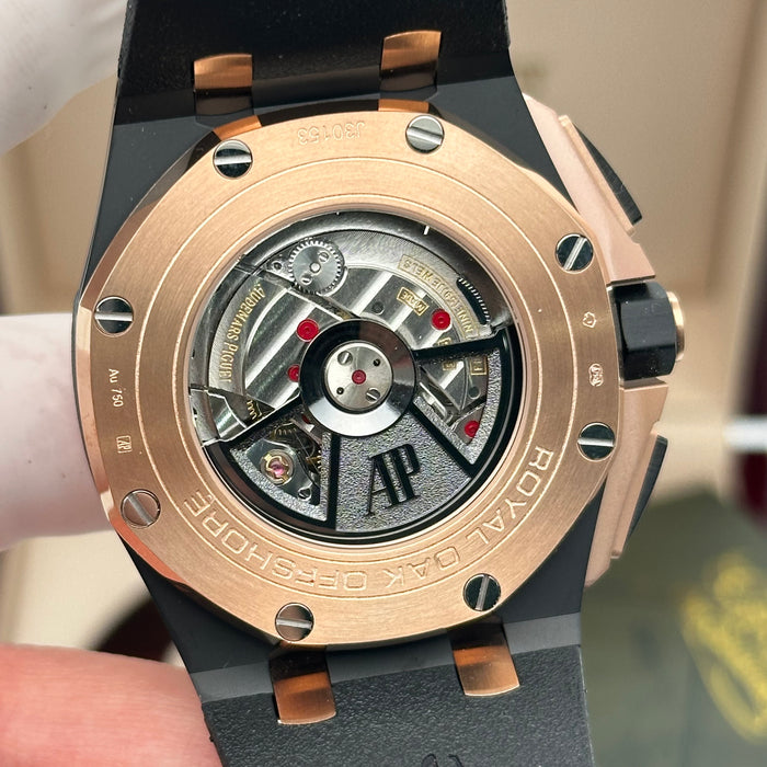 Royal Oak Offshore Chronograph Black Dial 44MM – Rose Gold Case | Swiss Super Clone 1:1