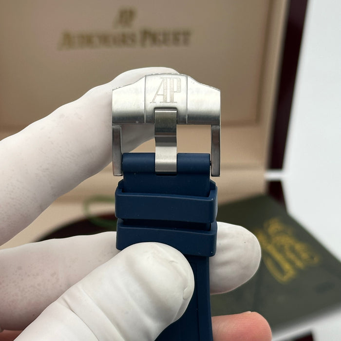 Audemars Piguet Royal Oak Offshore Chronograph 42MM – Blue Dial / Blue Rubber Strap - Swiss Super Clone