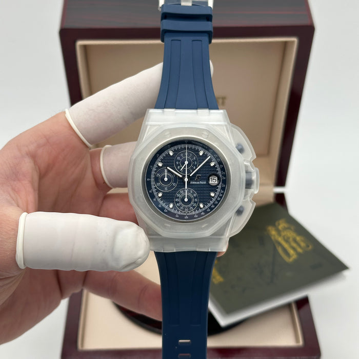 Audemars Piguet Royal Oak Offshore Chronograph – Navy Blue Dial / Blue Rubber Strap