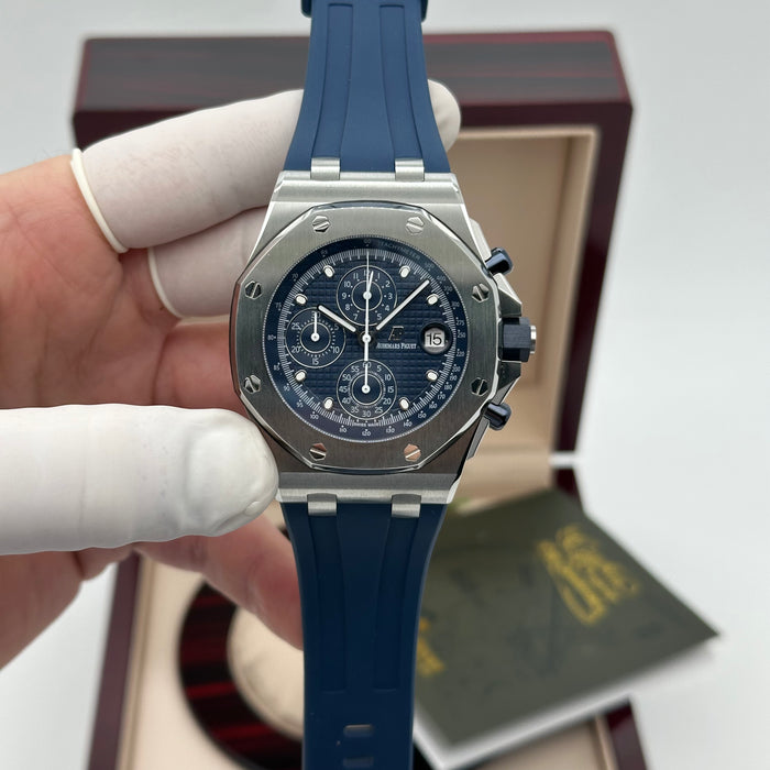 Audemars Piguet Royal Oak Offshore Chronograph – Navy Blue Dial / Blue Rubber Strap