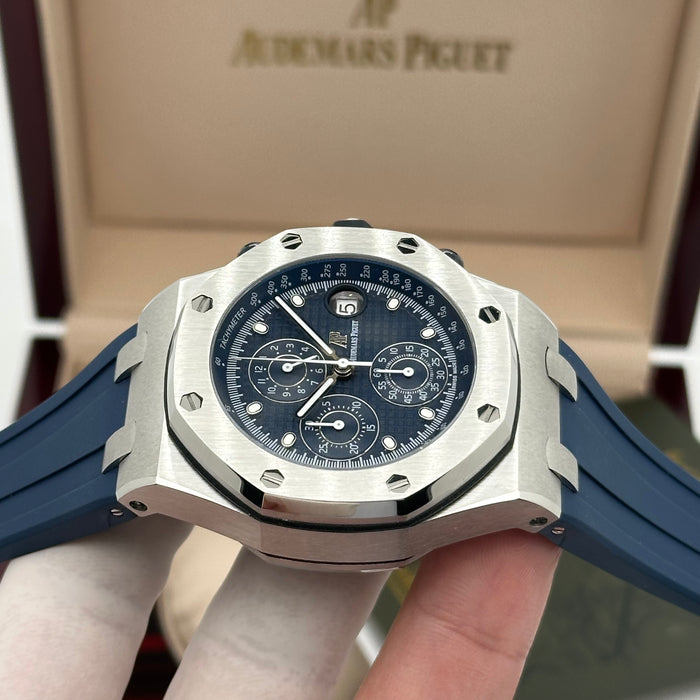 Audemars Piguet Royal Oak Offshore Chronograph – Navy Blue Dial / Blue Rubber Strap