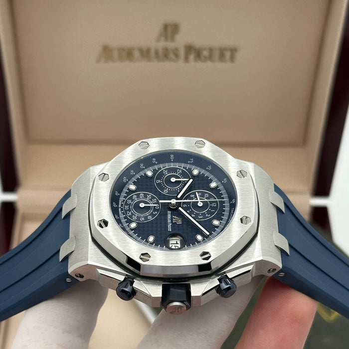 Audemars Piguet Royal Oak Offshore Chronograph – Navy Blue Dial / Blue Rubber Strap