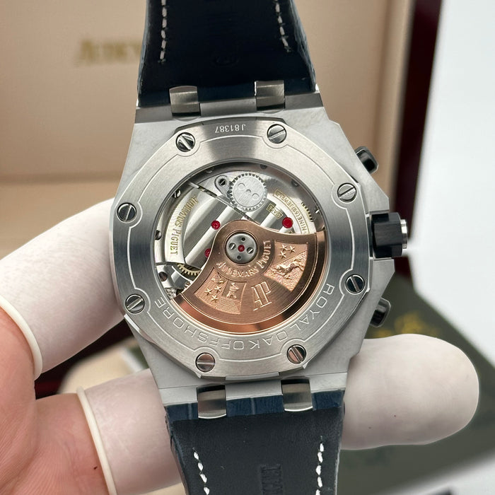 Audemars Piguet Royal Oak Offshore Chronograph 42MM – Blue Dial / Blue Leather Strap - Swiss Super Clone