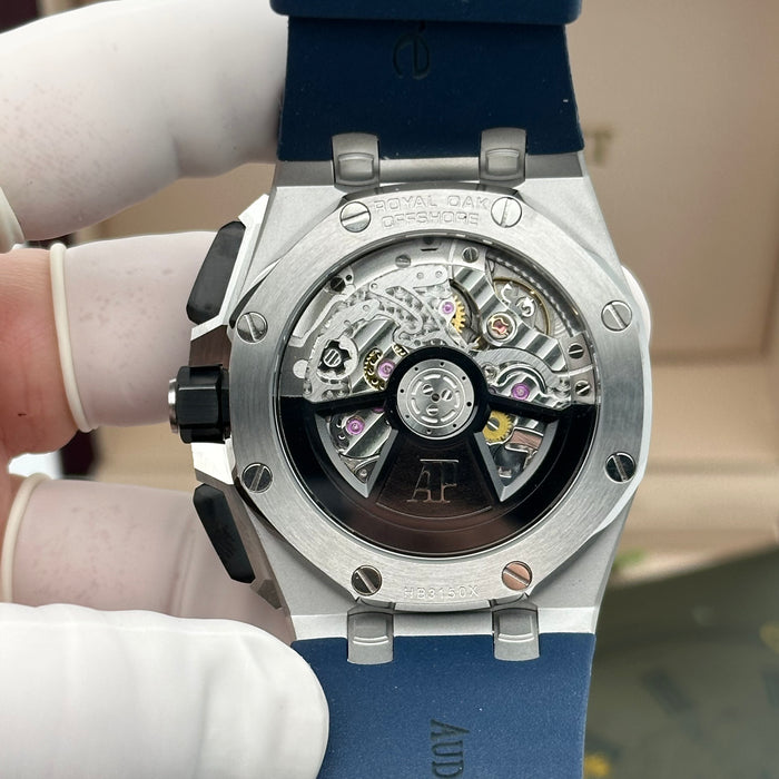 Royal Oak Offshore Chronograph Blue Dial 44MM – Blue Rubber Strap | Swiss Super Clone 1:1