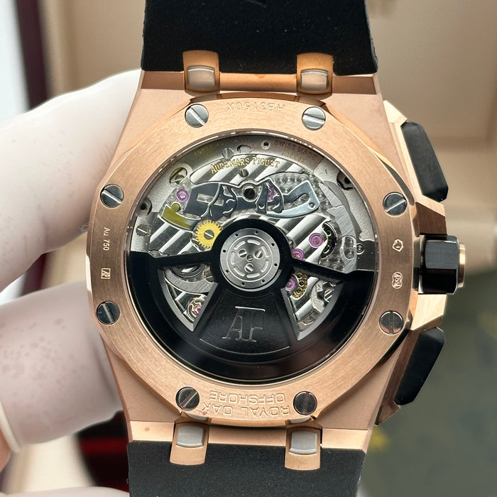 Royal Oak Offshore Chronograph Black Dial 44MM – Rose Gold Case | Swiss Super Clone 1:1