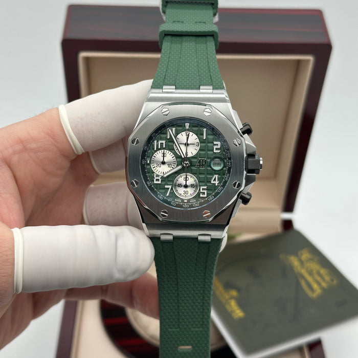 Royal Oak Offshore Chronograph Green Dial 44MM – Stainless Steel Case | Swiss Super Clone 1:1