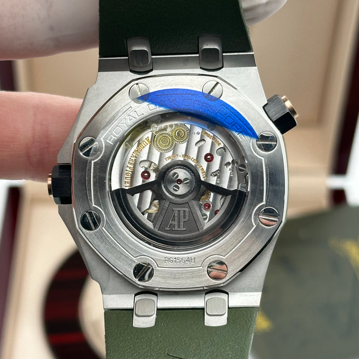 Audemars Piguet Royal Oak Offshore Diver 42MM – Green Dial / Rose Gold Accents - Swiss Super Clone