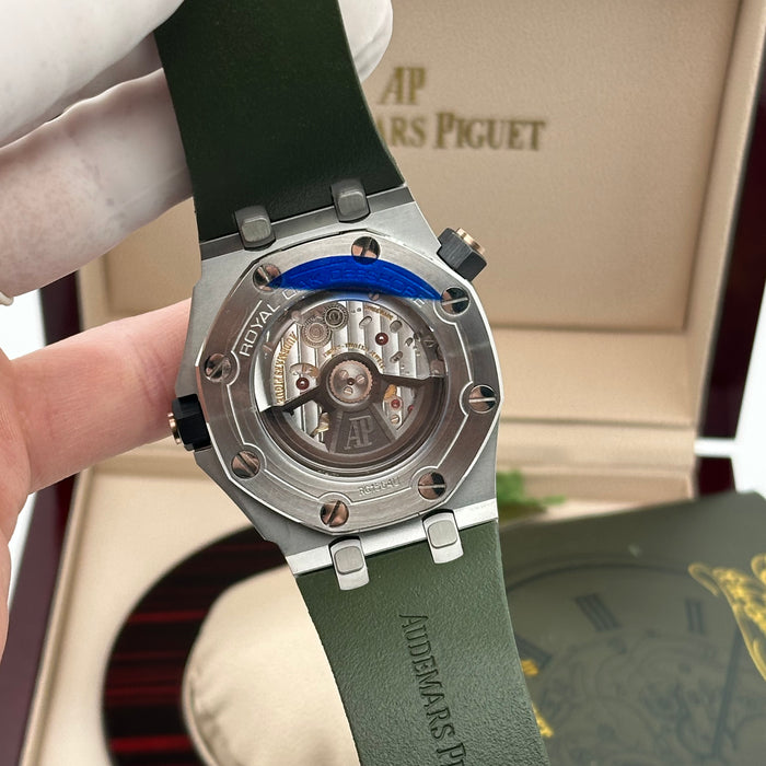 Audemars Piguet Royal Oak Offshore Diver 42MM – Green Dial / Rose Gold Accents - Swiss Super Clone
