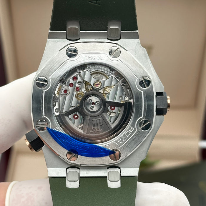 Audemars Piguet Royal Oak Offshore Diver 42MM – Green Dial / Rose Gold Accents - Swiss Super Clone