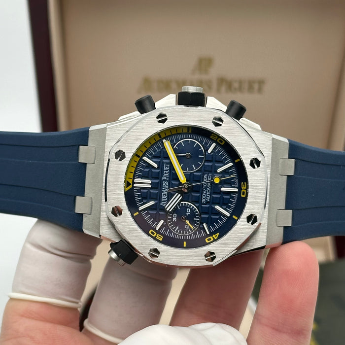 Audemars Piguet Royal Oak Offshore Diver Chronograph 42MM – Blue & Yellow Edition - Swiss Super Clone