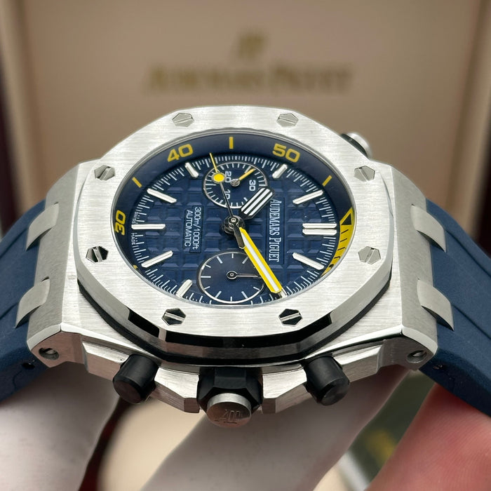 Audemars Piguet Royal Oak Offshore Diver Chronograph 42MM – Blue & Yellow Edition - Swiss Super Clone