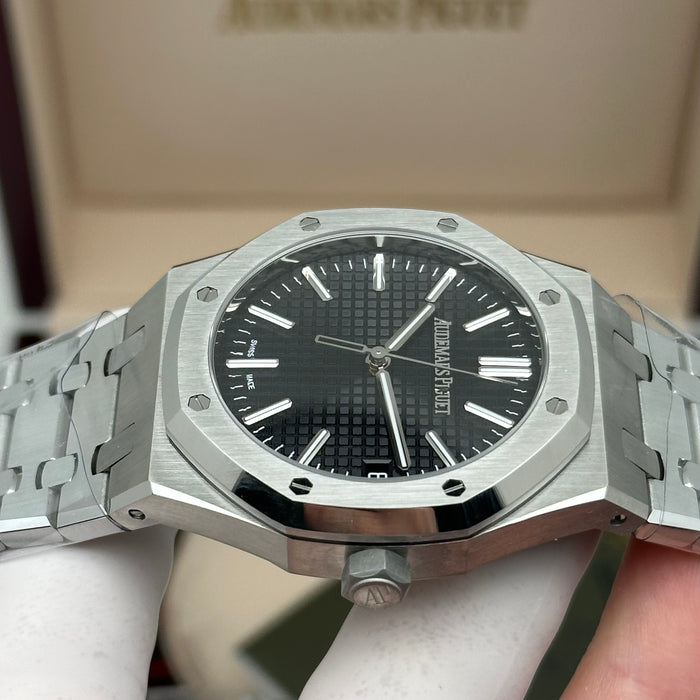 Royal Oak Automatic Black Dial – Stainless Steel Bracelet | Swiss Super Clone 1:1