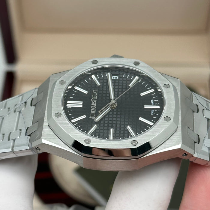 Royal Oak Automatic Black Dial – Stainless Steel Bracelet | Swiss Super Clone 1:1