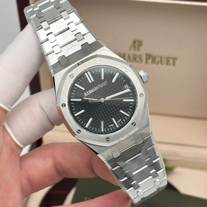 Royal Oak Automatic Black Dial – Stainless Steel Bracelet | Swiss Super Clone 1:1