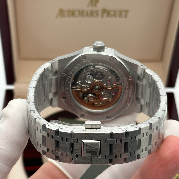Royal Oak Burgundy Sunburst Dial 41MM – Stainless Steel Bracelet | Swiss Super Clone 1:1